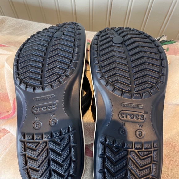 Crocs Crocband Navy Flip Flops Men’s Size 6 Women’s Size 8 BNWT C005 - Picture 8 of 10